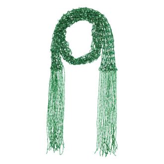 Dries Van Noten Embroidered Scarf Necklace - female - Dries Van Noten - Scarves - Green - ONE SIZE - Accessories