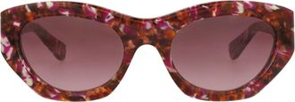 Chlo&eacute; Cat Eye-Frame Recycled Acetate Sunglasses