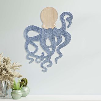 Dmora Cuadro Gildo, Estructura De Metal, Estructura De Madera Nobilitada, Tono Roble, 41x57h Cm, Azul