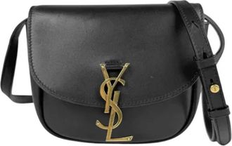 Saint Laurent Pre-owned Cross Body Bags, female, Black, Size: ONE SIZE Pre-owned Leather shoulder-bags