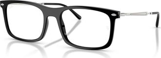 Ray-Ban 54mm Rectangle optical glasses in Black at Nordstrom
