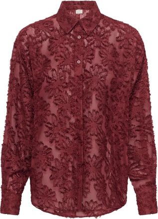 Kaffe Karory Shirt - Dames - Blouses & Shirts - Rood - Maat: XS Poliester