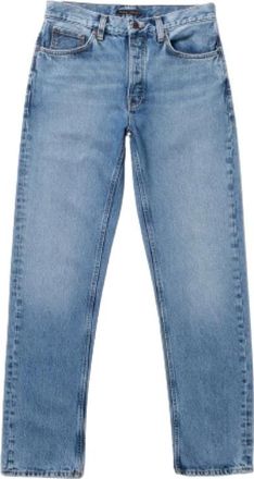 Nudie Jeans Vintage-achtige Regular Fit Straight Leg Jeans - Heren - Regular Fit Jeans - Blauw - W32 L30 - Katoen - Jeans