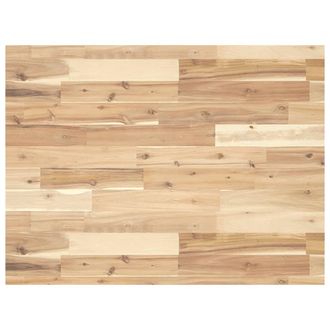 Berkfield Home Desk Top Untreated 80x60x4 cm Solid Wood Acacia in Brown | Size: 80 x 60 x 4 cm