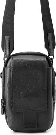 Louis Vuitton Noir Monogram Shadow Shoulder Bag (Pre-Owned)