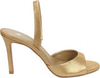 Carrano Womens Eve Leather Dress Sandal In Metal Gold