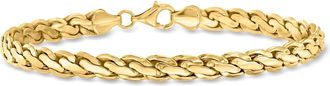 Canaria Canaria 10kt Yellow Gold Curved-Link Bracelet