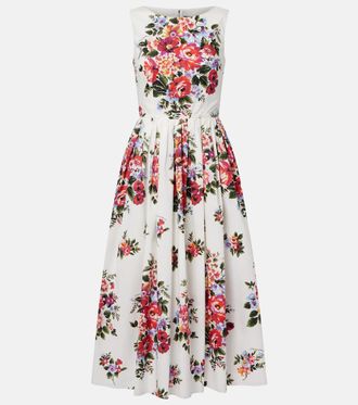 Dolce & Gabbana Floral cotton midi dress