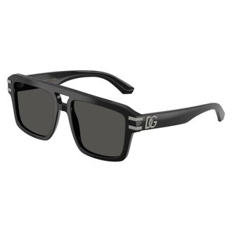 Dolce & Gabbana Aviator Zonnebril - Heren - Accessoires - Zwart - Maat: 54 MM