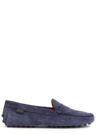 Tod's Gommino Suede Loafers - Navy - 40 (IT41 / UK7)