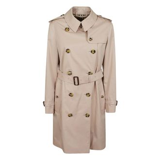 Burberry Kensington Mid Su - Coats - Mujer - Rosa - M