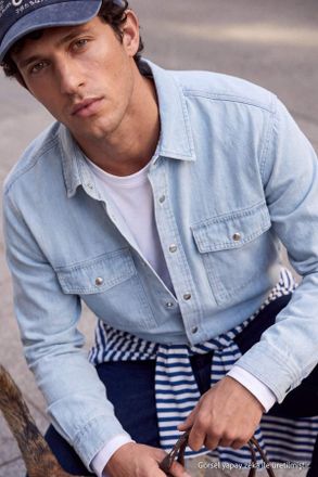 Trendyol MAN Heren Turquoise Effen Lang Regular fit Overhemden