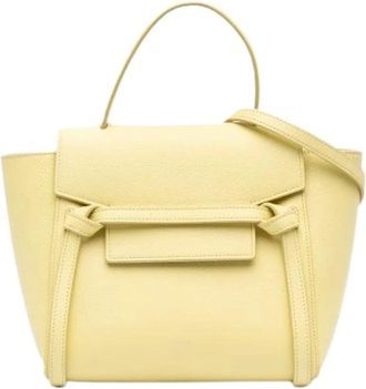 Celine Pre-owned Handbags, female, Yellow, Size: ONE SIZE Pre-owned Vintage Handbag