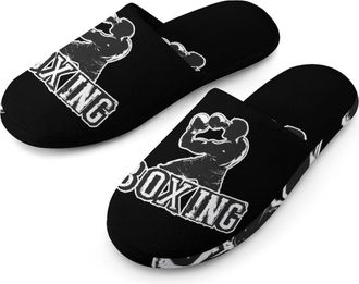 Generic Boxing Boxer Mens House Slippers Slip Indoor Slipper On Shoes Warm Outdoor