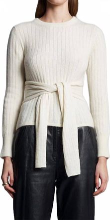 Eleven Six Alaiya Sweater Top In Ivory