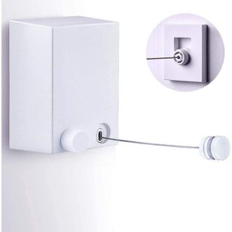 OEM Tendedero Retr&aacute;ctil, Cable De Acero Inoxidable, F&aacute;cil Instalaci&oacute;n, Capacidad De Carga De 20 Kg, Para Uso Interior/exterior, Ajustable Hasta 4,2 M (bla