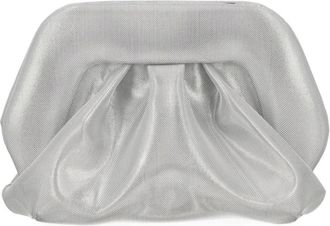 Themoir&egrave; Clutch met geplooide details - Dames - Tassen - Grijs - Maat: ONE Size Leer