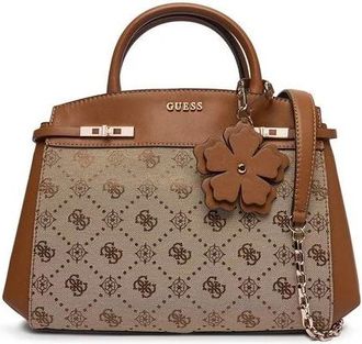Guess Tassen, Dames, Bruin, ONE Size, Polyester, Melinda Logo Satchel