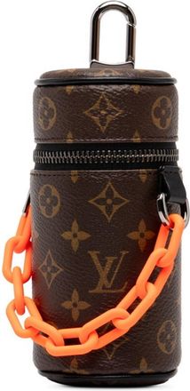 Louis Vuitton Black Brown Orange Pvc Leather Pouch (Pre-Owned)