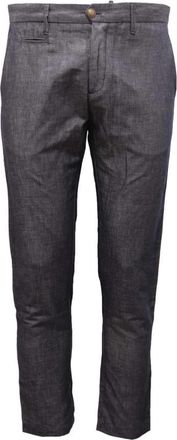 Officina36 Katoen/Linnen Denim Broek - Heren - Slim Fit Broeken - Blauw - XS - Katoen - Broeken