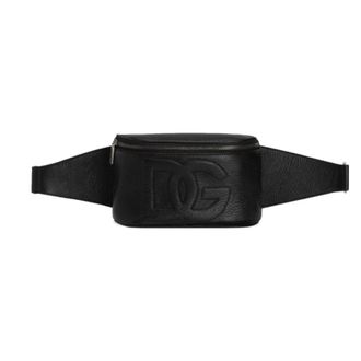 Dolce & Gabbana Black Leather Belt Bag