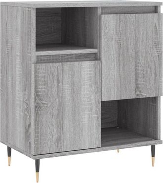 vidaXL Vidaxl - Aparador de madera contrachapada gris Sonoma 60x35x70 cm