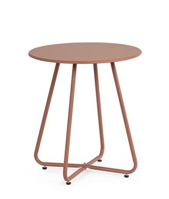 BIZZOTTO Mesa en acero con recubrimiento electrol&iacute;tico &Oslash;45 - 50h Coral