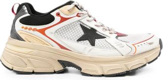 Golden Goose White Color-Block Sneakers