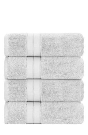 Modern Threads Spunloft Bath Towel - Set of 4 in Gray at Nordstrom Rack