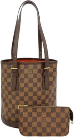 Louis Vuitton Pre-owned Bucket Bags, female, Brown, Size: ONE SIZE Pre-owned Tote Bag