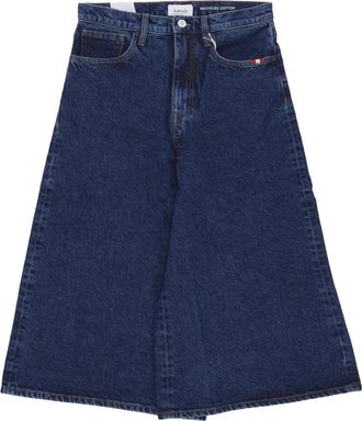 Amish Light Stone Denim Jeans - Dames - Denim shorts - Blauw - W25 - Denim - Korte Broeken
