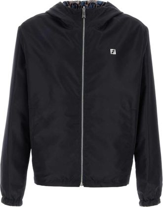 Fendi Grey Logo Jacket