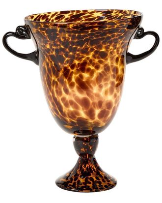 Tozai Home Home 12In Tortoise Etruscan Style Vase With Handles