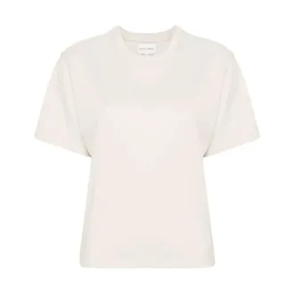 Loulou Studio Telanto LDS T-shirt - female - Loulou Studio - T-Shirts - Beige - L - Tops