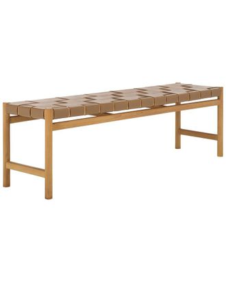 Safavieh Couture Devnie Woven Leather Bench