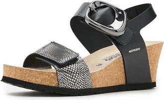 Mephisto Leandre Womens Sandals Grey Havana : EU 41 (US Womens 11) B - Medium, Leather