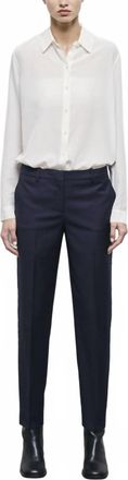 The Kooples Straight-Fit Wool Suit Pants In Navy
