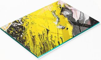 OEM Tablero De Vidrio Duradero Y Elegante Con Patr&oacute;n De Textura Abstracta De 80x52 Cm