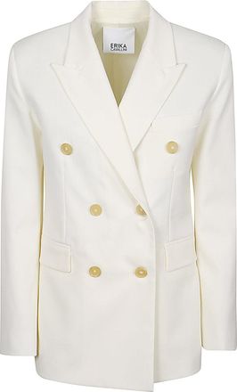 Erika Cavallini Semi Couture Wool Twill Alberta Jacket