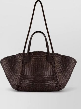Dragon Diffusion woven tote bag dual top handles