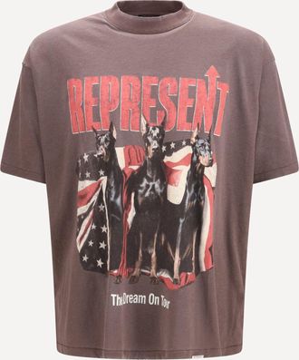 Represent T-shirt in cotone stampata Man XS