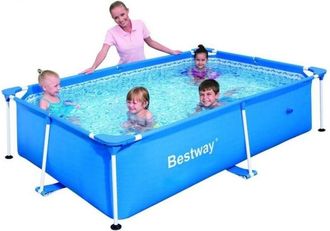 Bestway Piscina Pvc Rectangular 221x150x43cm Infantil 1200lt Splash Fp