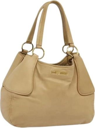 Miu Miu Pre-owned Handbags, female, Beige, Size: ONE SIZE Pre-owned Leather handbags