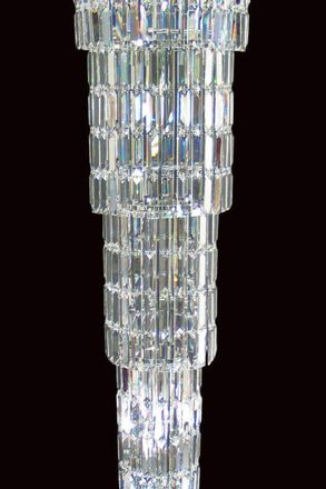 Netlighting Padua 15 Light Tiered Stairwell Ceiling Chrome