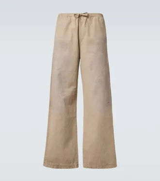 Acne Studios Cotton twill wide-leg pants