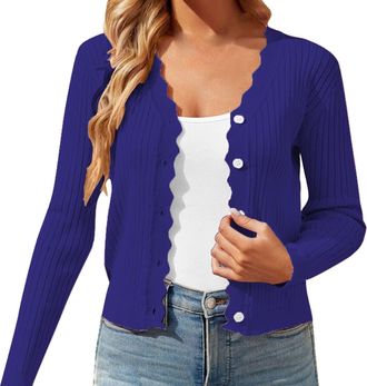 Generic Womens Cardigans Jumpers for Women UK Ladies Tops Size 14 Lace Cardigan Summer Essentials Trim Evening Special Occasion Petite Crochet Red Womens Swea