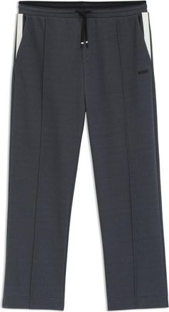 BOSS Relaxed-fit tracksuit bottoms in quilted jacquard