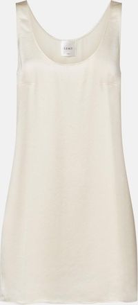 Leset Barb satin minidress