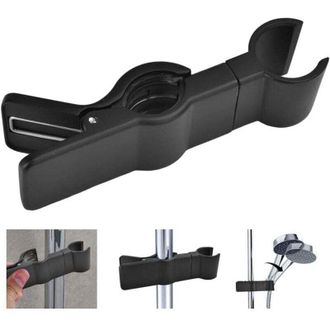 OEM Soporte Abatible Para Cabezal De Ducha (negro) De Aleaci&oacute;n De Zinc, Soporte Reemplazable Para Ducha De Mano De 18-25 Mm, Soporte Cromado Ajustable Par