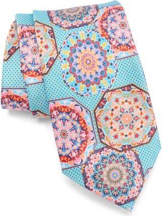 Robert Graham Medallion Silk Tie in Aqua at Nordstrom Rack